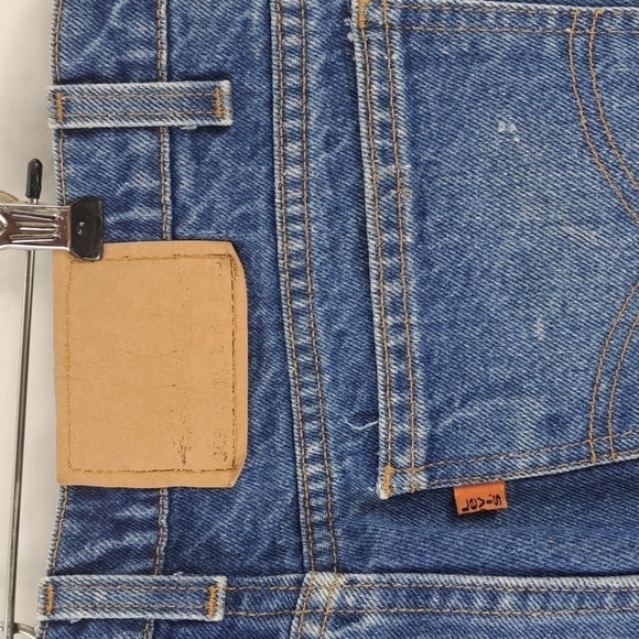 Vintage Levi's Orange tag 505 Straight leg medium dark wash denim jeans 36/30 - Picture 5 of 9